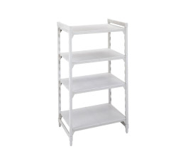 Fixed unit 4 full shelves - 40 x 178 x 170cm - Speckled white