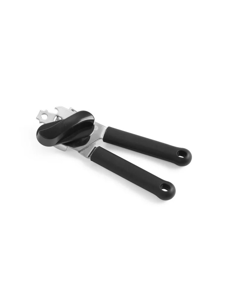 Stainless steel can opener with polypropylene handle