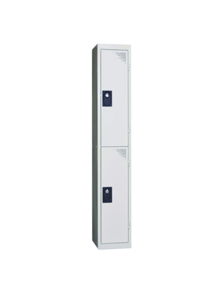 Monobloc Multicases Locker - 1 column 2 compartments