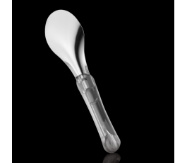 Ice cream scoop with transparent handle