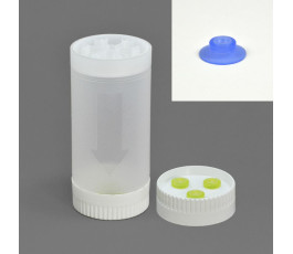 Bouteilles 3 trous sauce gun 630ml avec 3 sachets de 6 valves bleues - Lot de 6