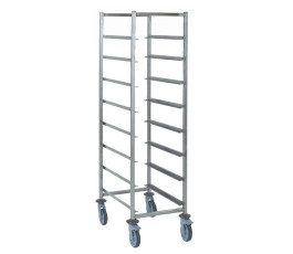 TROLLEY 8 levels for locker 500x500mm stainless steel 304L brush