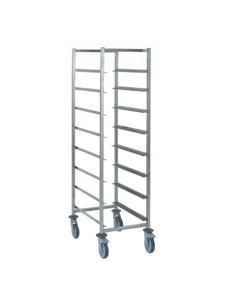 TROLLEY 8 levels for locker 500x500mm stainless steel 304L brush