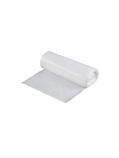 Pack of 100 130L 42-micron clear garbage can liners 800x1150mm