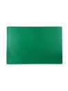 Green high-density chopping board without gutter 60 x 40 cm