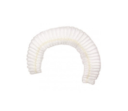 White accordion hiegene cap clip - Bag of 100