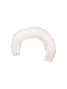 White accordion hiegene cap clip - Bag of 100