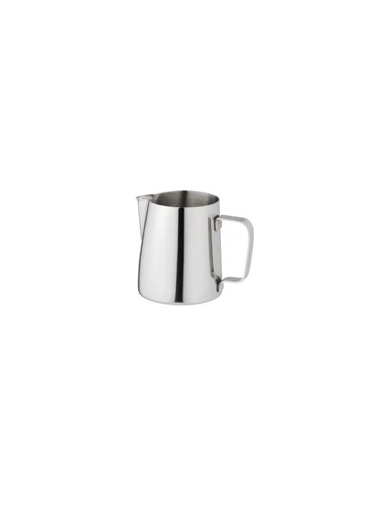 Round gray stainless steel milk jug 60 cl Ø 8.8 cm Cafeterie Inox Pro.mundi