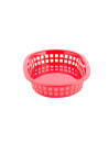 Red polyethylene oval serving basket - 23.5 x 15 x 4 cm