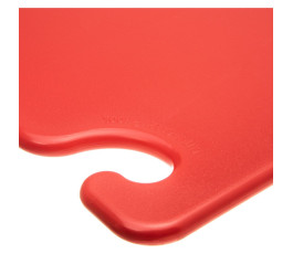 Red chopping board with hook - 45.7 x 30.5 x 1.3 cm