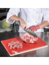 Red chopping board with hook - 45.7 x 30.5 x 1.3 cm