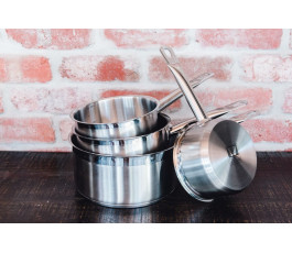 All-round stainless steel saucepan - 3.10 L - Diameter 20 cm