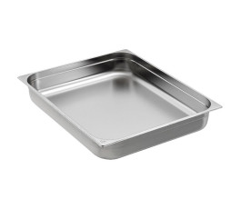 304 stainless steel container - GN 2/1 - Depth 65 mm - 18 L