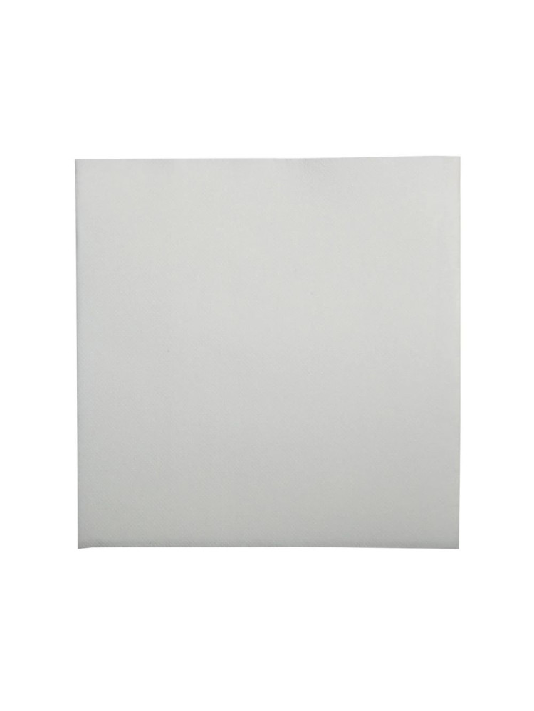 Serviette blanche 38 x 38cm - pliage en 8 - Carton de 18 paquets de 50