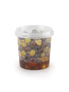 400ml plastic pot with white screw-on lid