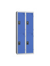 Locker Monobloc Multicases EVP 2 columns 4 lockers - Blue doors