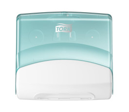 Wall dispenser for Sheet to Sheet wiping paper - Turquoise - Tork
