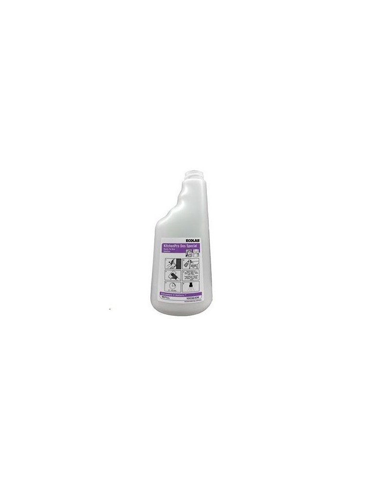 650ml Ecolab Kitchenpro DES bottle - without spout (set of 6)