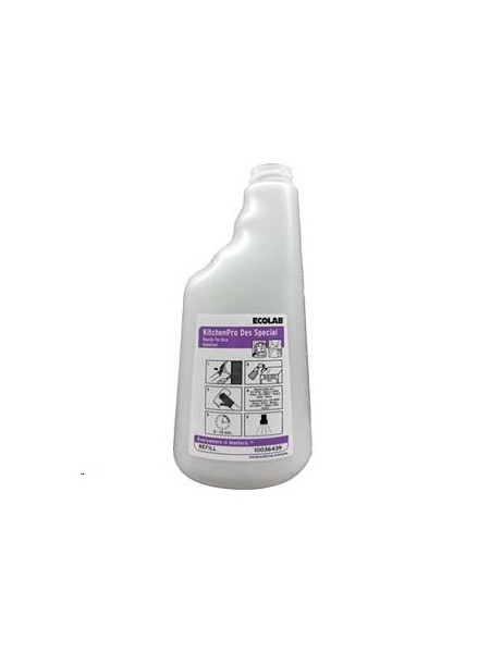 650ml Ecolab Kitchenpro DES bottle - without spout (set of 6)