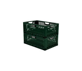 Caisse pliable 47 L Gilac vert  60 x 40 cm empilable