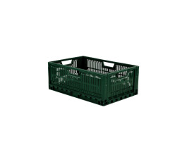 Caisse verte pliable Gilac empilable 60 x 40 cm 47 L