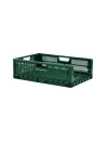 Foldable stackable container 600 x 400 x 190 mm - 36 L - green - Gilac