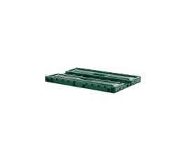 Caisse pliable verte 600 x 400 mm empilable 36L Gilac