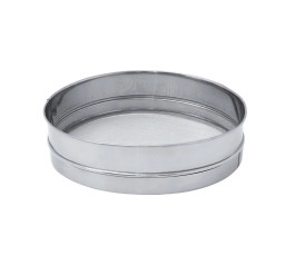 Tamis rond en inox avec maille - Perforation 1,1 mm