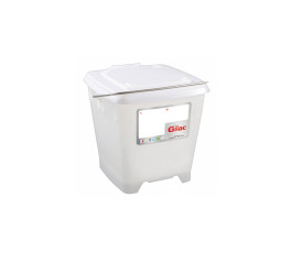 HACCP 12 L square bucket + watertight lid - Gilac - white