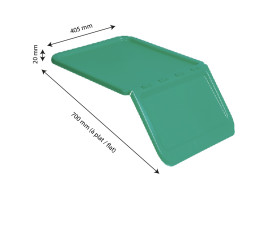 Couvercle vert pour bac à ingrédients 40L et 80L Gilac