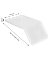 Transparent lid for Gilac 40L and 80L ingredient containers