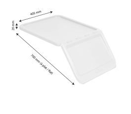 White lid for Gilac 40L and 80L ingredient containers