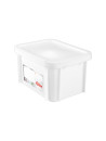 Red 15L rectangular HACCP bin with lid