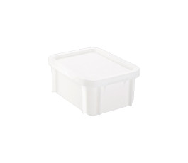 HACCP 12 L rectangular bin + lid - white