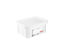 HACCP 12 L rectangular bin + lid - white