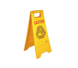 Slippery floor warning sign