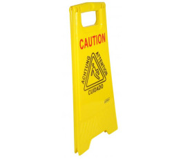 Slippery floor warning sign