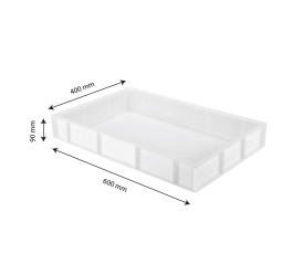 White dough tray 60*40*9 cm - 15 L