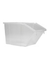 Bread bin with transparent plastic lid