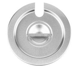 Stainless steel slotted cover for 3-quart inset