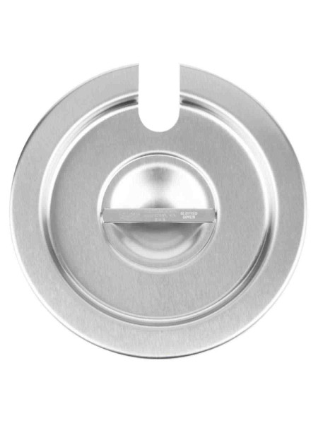 Stainless steel slotted cover for 3-quart inset