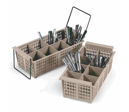 Half cutlery basket - 8 compartments - beige