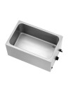 Bain-marie GN 1/1 depth 200mm with rectangular drain 26.1 L