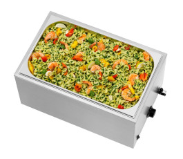 Bain-marie GN 1/1 depth 200mm with rectangular drain 26.1 L