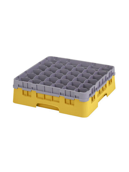 Casier verre à pied jaune 36 compartiments Cambro Camrack