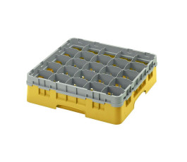 Casier verre à pied jaune 20 compartiments Cambro Camrack