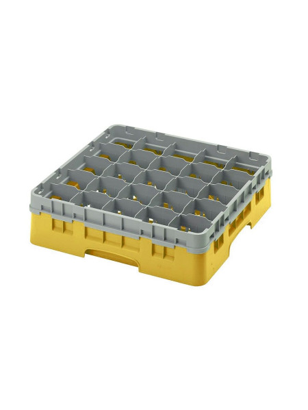 Casier verre à pied jaune 20 compartiments Cambro Camrack