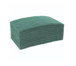 Green abrasive pads 230 x 140 mm - Set of 10