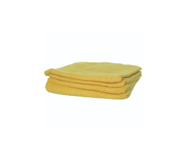 Lavette microfibre tissée jaune 38x38 cm - Lot de 5