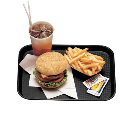 Tray 30 x 41 cm Black - Pack of 24